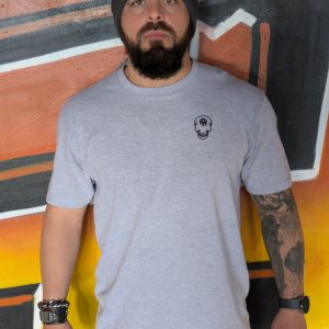 T-shirt Emblème broderie GRIS