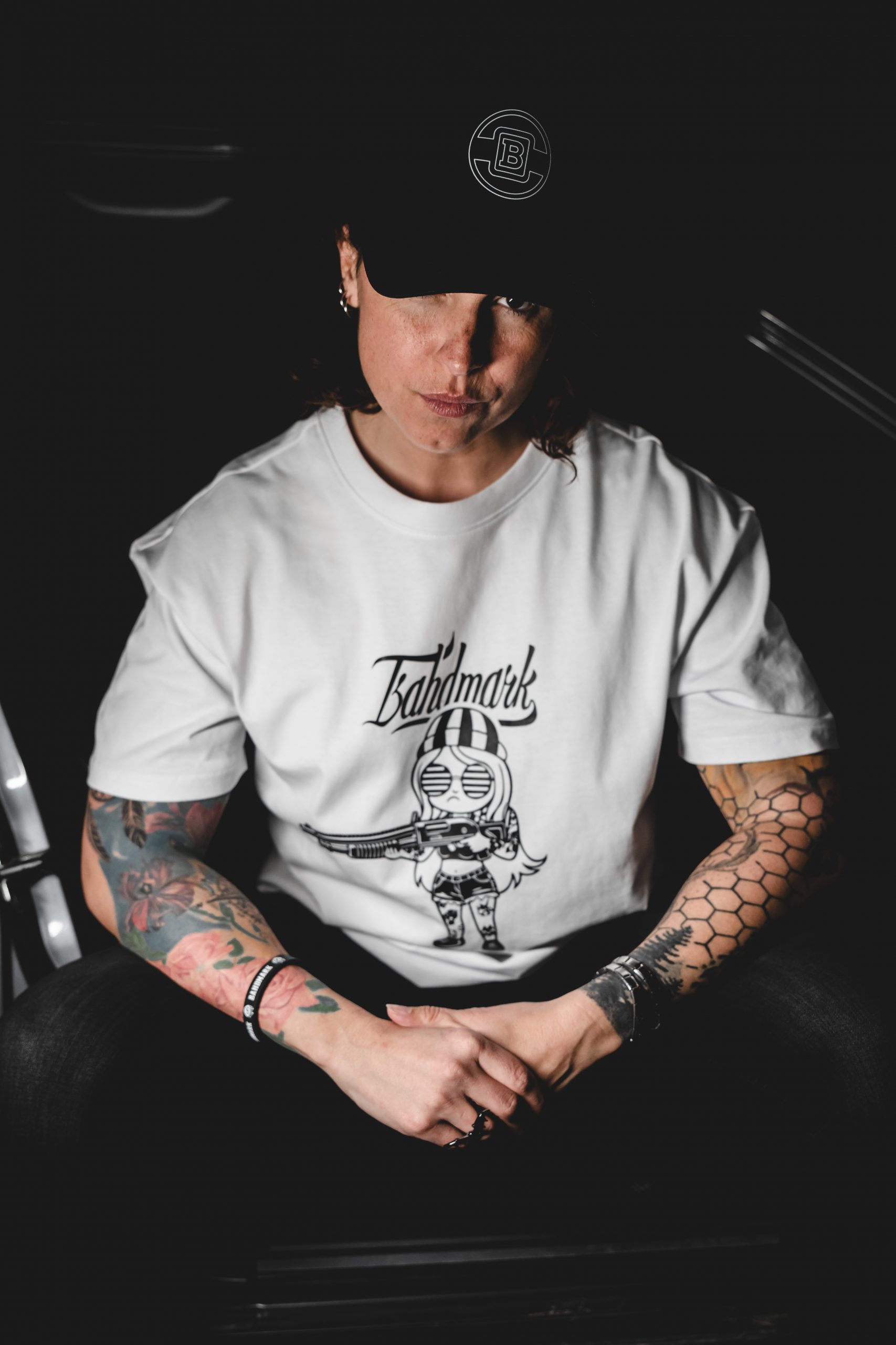 T-shirt Mrs bahd white