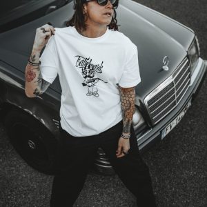 t-shirt MR  BAHD blanc