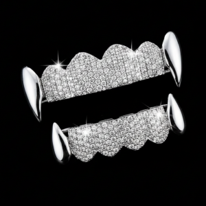 GRILLZ argent diamant